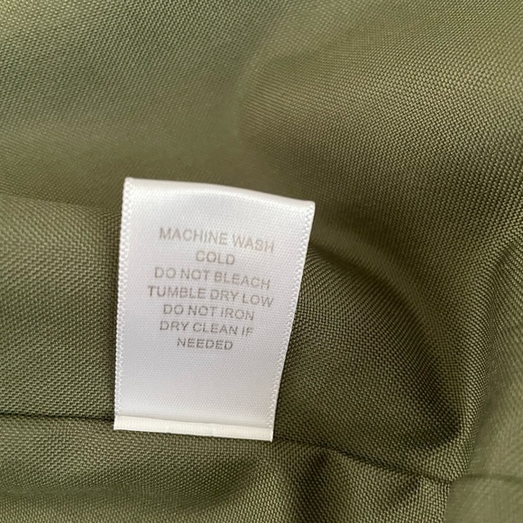 PacSun Utility Nylon Vest‎ Military Green Multi-Pocket Size Large Unisex - Picture 7 of 11